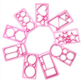 MINI ASSORTED GEOMETRIC SHAPE CUTTER SETS 9 TYPES
